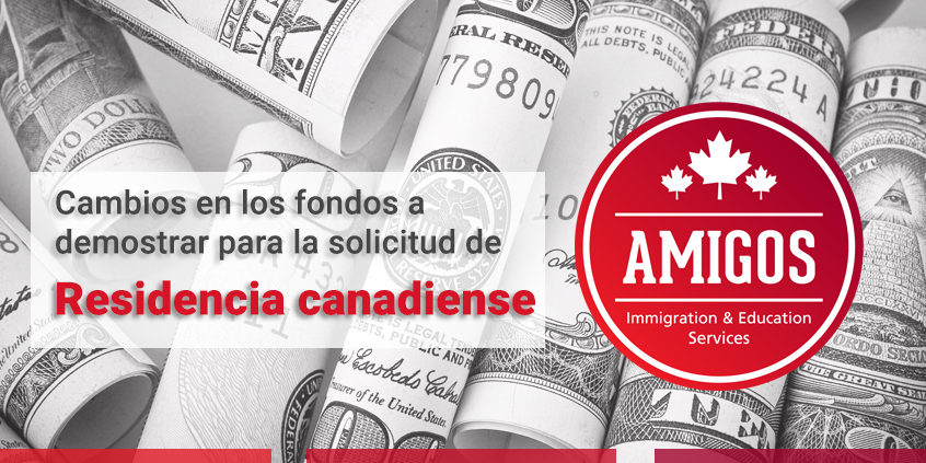 cambios en los fondos para residencia canadiense