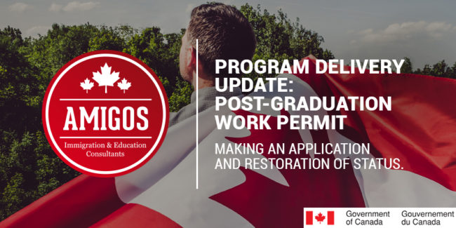 post-graduation work permit canadian flag