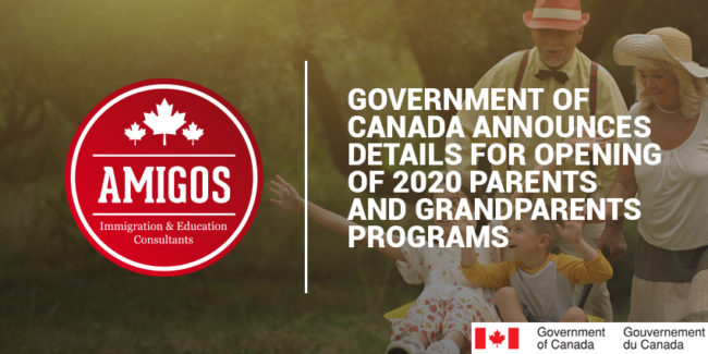 Opening of 2020 parents and grandparents programs